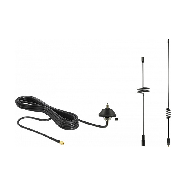 DeLOCK 12582 Antena LTE Omnidireccional 7 dBi con Cable RG-58 de 3m