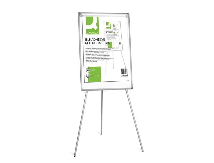 Q-connect Bloc Congreso Papel Autoadhesivo Quita y Pon para Pizarra 63.5x79.2 cm 30 Hojas 70 g/m² Certificado FSC