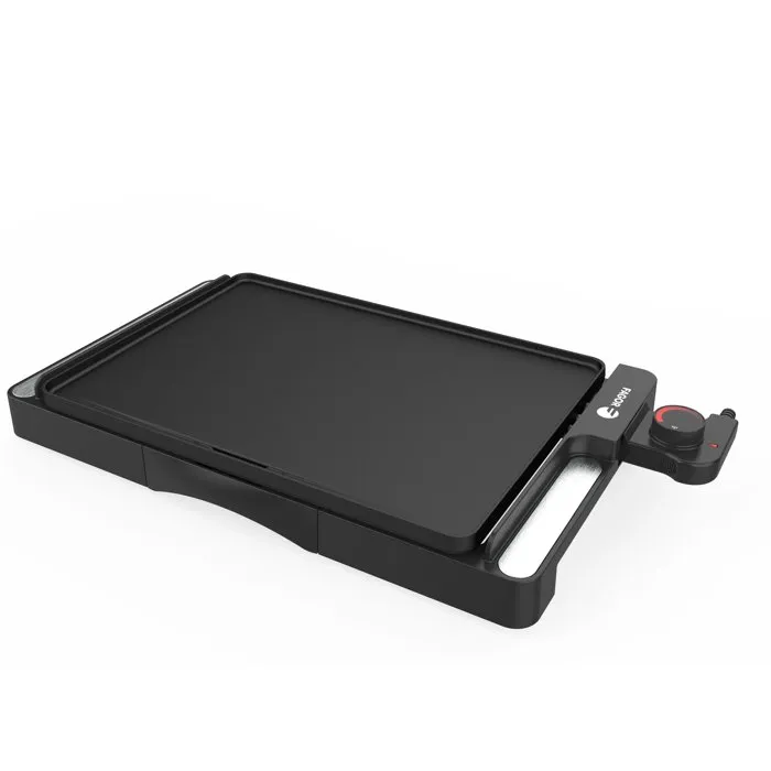 Fagor Plancha Eléctrica FG0725 2000W - Placa Antiadherente - Termostato Ajustable - Negra