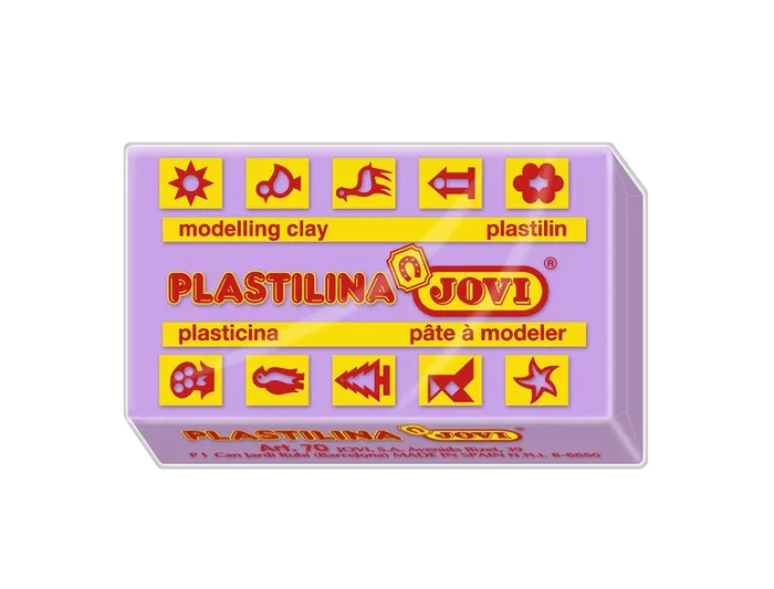 Jovi Plastilina Lila Unidad Tamaño Pequeño Pasta Vegetal Muy Moldeable + de 50 g