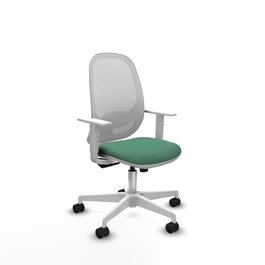 PIQUERAS Y CRESPO Silla de oficina Cilanco Verde esmeralda y Blanco