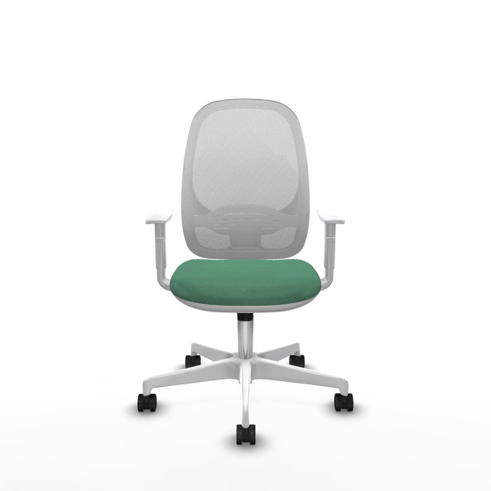 PIQUERAS Y CRESPO Silla de oficina Cilanco, Mecanismo Sincro, Verde esmeralda y Blanco PIQUERAS Y CRESPO Silla de oficina Cilanco, Mecanismo Sincro, Verde esmeralda y Blanco