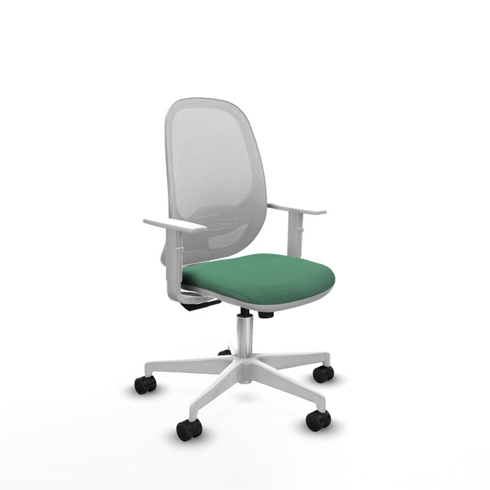 PIQUERAS Y CRESPO Silla de oficina Cilanco, Mecanismo Sincro, Verde esmeralda y Blanco PIQUERAS Y CRESPO Silla de oficina Cilanco, Mecanismo Sincro, Verde esmeralda y Blanco