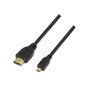 Aisens Cable HDMI Tipo A a Micro HDMI (Tipo D) 0,8m Negro