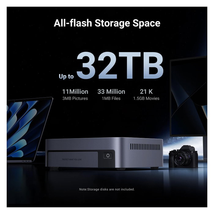 UGREEN DXP480T Plus NAS de 4 bahías con Intel® Core™ i5 y 8 GB DDR5 UGREEN DXP480T Plus NAS de 4 bahías con Intel® Core™ i5 y 8 GB DDR5