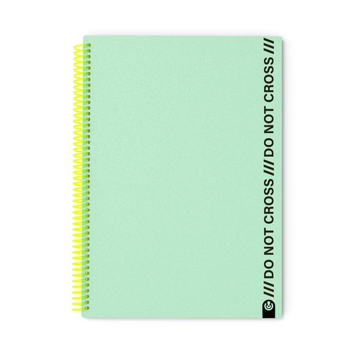 Bloc Carchivo Do Not Cross Tapa Pp Foam A4 100H Horizontal Mint (Set de 4) Bloc Carchivo Do Not Cross Tapa Pp Foam A4 100H Horizontal Mint (Set de 4)