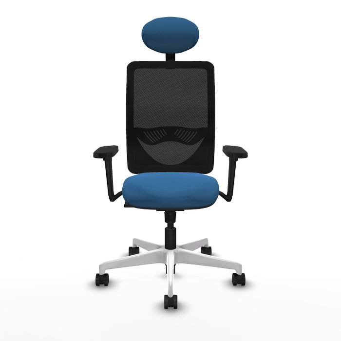 PIQUERAS Y CRESPO Silla de oficina Zulema con Mecanismo Sincro, Azul claro y Negro PIQUERAS Y CRESPO Silla de oficina Zulema con Mecanismo Sincro, Azul claro y Negro