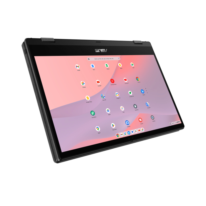 ASUS Chromebook CM14 Flip CL1402FM2A-EC0224 - Ordenador Portátil 14" Full HD, MediaTek Kompanio 520, 8GB RAM, 128GB eMMC, ARM Mali-G52 MC2, ChromeOS, Teclado QWERTY español, Gris