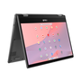 ASUS Chromebook CM14 Flip CL1402FM2A-EC0224 - Ordenador Portátil 14" Full HD, MediaTek Kompanio 520, 8GB RAM, 128GB eMMC, ARM Mali-G52 MC2, ChromeOS, Teclado QWERTY español, Gris