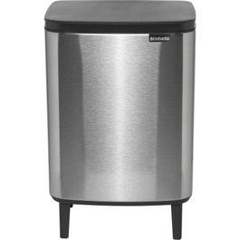 Brabantia Bo Trash Bin HI 12 l Acero Mate Resistente a Huellas