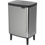 Brabantia Bo Trash Bin HI 12 l Acero Mate Resistente a Huellas