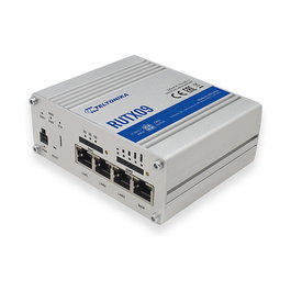 Teltonika RUTX09 Router Industrial Gigabit 4G LTE Cat6 con Ethernet WAN, Ranura SIM, Aluminio, 4 Puertos LAN