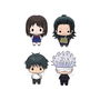 Megahouse Set de 4 Figuras Mascot Jujutsu Kaisen 0, Tamaño Aprox. 5 cm