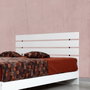 Hanah Home Somier Doble 160 - Shiny White para Colchón 160x200cm, Blanco