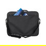 MANHATTAN Cambridge Maletín para Portátil Clamshell 15.6 Pulgadas Negro - Bolsillo para Accesorios, Compartimento para Documentos, Correa Desmontable, 500 g