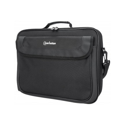 MANHATTAN Cambridge Maletín para Portátil Clamshell 15.6 Pulgadas Negro - Bolsillo para Accesorios, Compartimento para Documentos, Correa Desmontable, 500 g MANHATTAN Cambridge Maletín para Portátil Clamshell 15.6 Pulgadas Negro - Bolsillo para Accesorios, Compartimento para Documentos, Correa Desmontable, 500 g