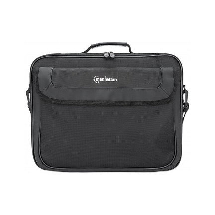 MANHATTAN Cambridge Maletín para Portátil Clamshell 15.6 Pulgadas Negro - Bolsillo para Accesorios, Compartimento para Documentos, Correa Desmontable, 500 g MANHATTAN Cambridge Maletín para Portátil Clamshell 15.6 Pulgadas Negro - Bolsillo para Accesorios, Compartimento para Documentos, Correa Desmontable, 500 g