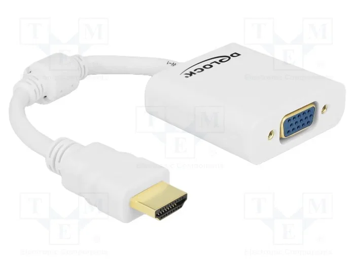 DeLOCK 65346 Adaptador de cable HDMI-A a VGA Hembra Blanco DeLOCK 65346 Adaptador de cable HDMI-A a VGA Hembra Blanco