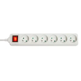 Lindy 73126 Regleta de 6 salidas AC Blanco