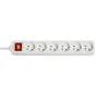 Lindy Regleta de 6 Salidas AC con Interruptor, Blanco