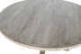 DKD Home Decor Mesa Redonda Comedor Madera Maciza Mango Blanco Natural Decape 150 x 150 x 76 cm