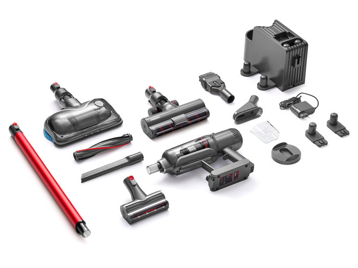 Puppyoo Vacuum Cleaner T12 Pro Rinse Crystal Grey XG004496