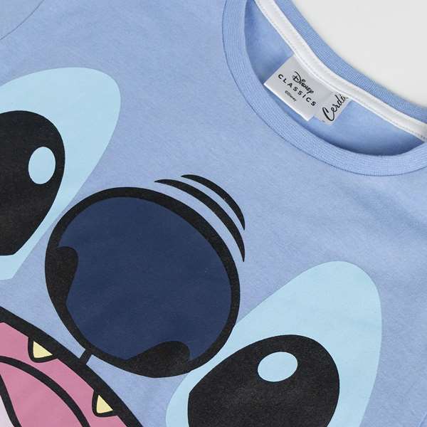 Cerdá Pijama Corto de Stitch para Niños Talla 6 Años Azul