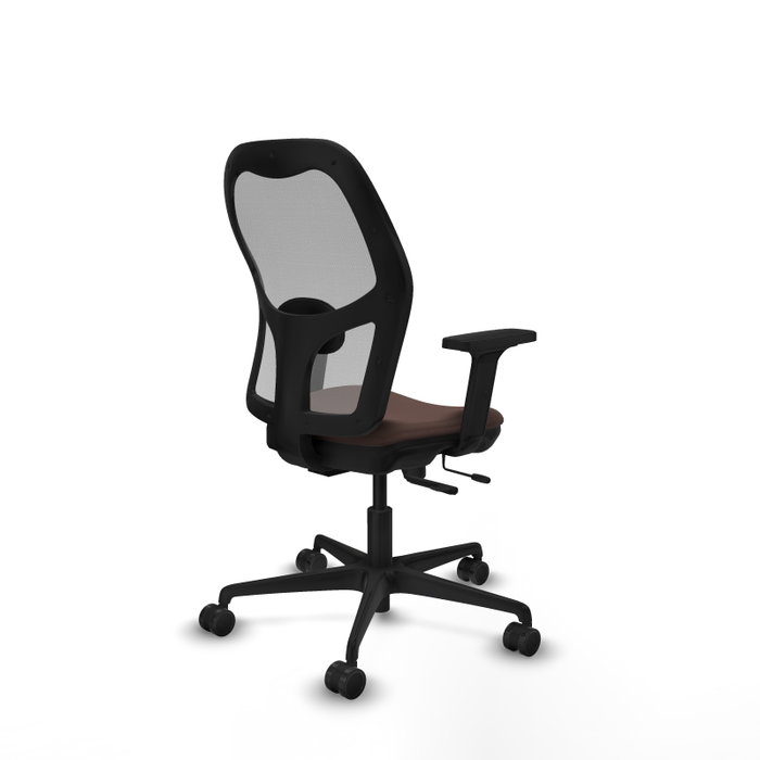 PIQUERAS Y CRESPO Silla de oficina Jorquera con mecanismo Sincro/Traslack Marrón oscuro y Gris PIQUERAS Y CRESPO Silla de oficina Jorquera con mecanismo Sincro/Traslack Marrón oscuro y Gris