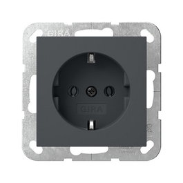 GIRA 418828 SCHUKO System 55 Anthrazit Enchufe 250V 16A 29mm