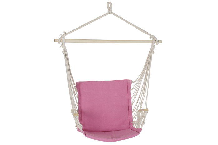 DKD Home Decor Silla Colgante para Terraza y Jardín Rosa 54 x 100 x 97 cm DKD Home Decor Silla Colgante para Terraza y Jardín Rosa 54 x 100 x 97 cm