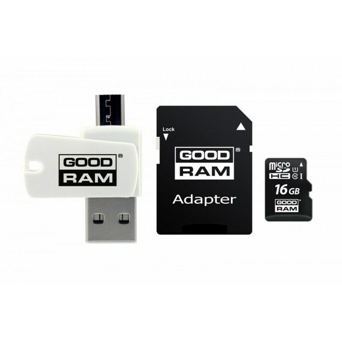GOODRAM Tarjeta de memoria microSDHC 16GB Class 10 UHS I