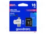 GOODRAM Tarjeta de memoria microSDHC 16GB Class 10 UHS I