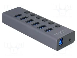 DeLOCK 64237 Hub USB de 6 Puertos con SD/Micro SD y 5 Gbps