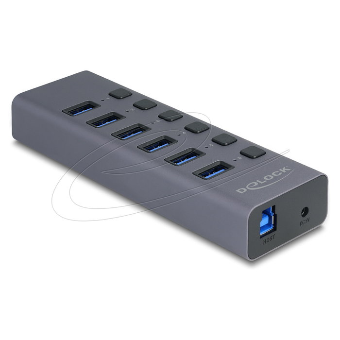 DeLOCK 64237 Hub USB de 6 Puertos con SD/Micro SD y 5 Gbps DeLOCK 64237 Hub USB de 6 Puertos con SD/Micro SD y 5 Gbps