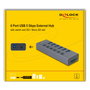 DeLOCK 64237 Hub USB de 6 Puertos con SD/Micro SD y 5 Gbps
