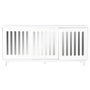 DKD Home Decor Buffet Mango Espejo 175x40,5x83,5 Blanco