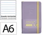Antartik Cuaderno A6 Tapa Dura 100 Hojas Rayas Morado y Amarillo 80gr FSC