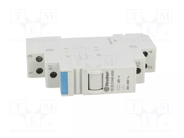 FINDER 22.22 Relé de instalación monoestable 48VDC NA x2 FINDER 22.22 Relé de instalación monoestable 48VDC NA x2
