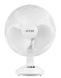 HTW HTW-VM-45FT Ventilador de Mesa 45W, Blanco, 43 cm, 3 Velocidades, Mando a Distancia, Flujo de Aire 2709 m³/h