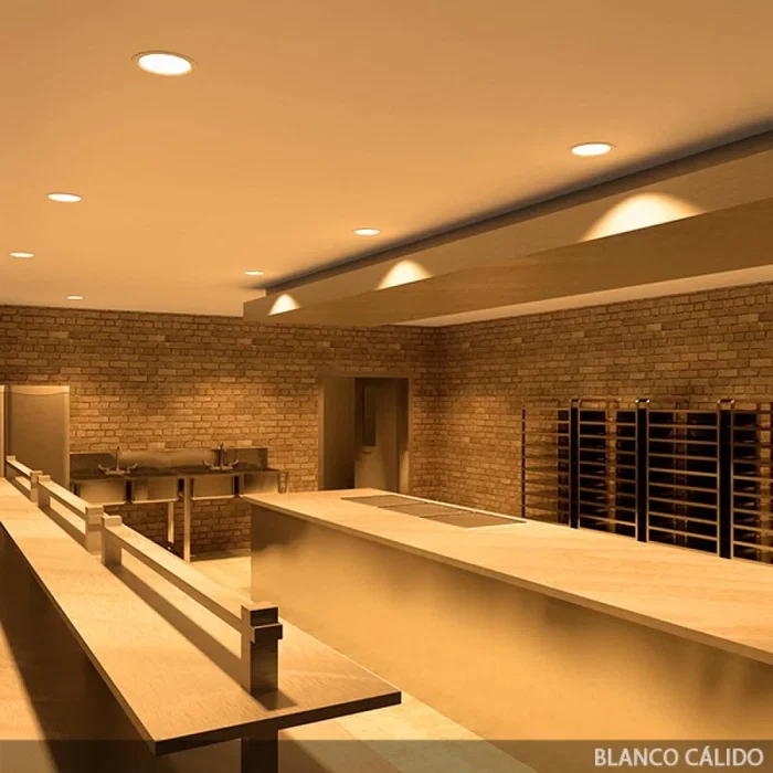 Foco Downlight LED 24W 2160Lm 6000K IP65 Baños/Cocinas 50.000H SL-DLFS06-24W-CW