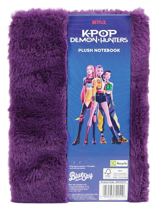 Blue Sky Studios Bloc de notas KPop Demon Hunters Plush A5