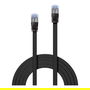 LINDY 47483 Cable Patch Cat6A U/FTP Flachband Negro 3.00m