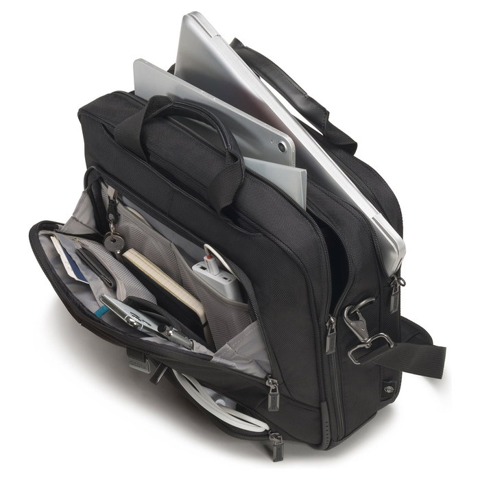 DICOTA Eco Top Traveller PRO Maletín Toploader para portátil de 14.1" Fabricado con Materiales Reciclados DICOTA Eco Top Traveller PRO Maletín Toploader para portátil de 14.1" Fabricado con Materiales Reciclados