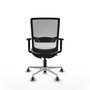 PIQUERAS Y CRESPO Silla de oficina Haches Gris y Blanco