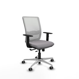 PIQUERAS Y CRESPO Silla de oficina Haches Gris y Blanco