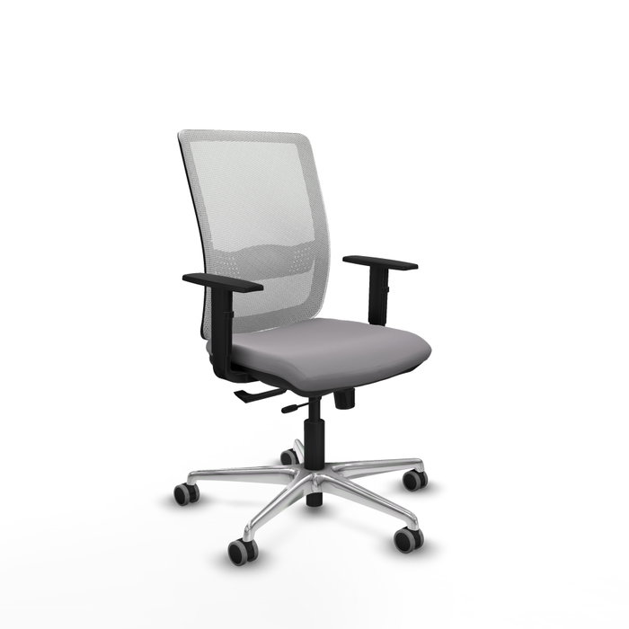 PIQUERAS Y CRESPO Silla de oficina Haches Gris y Blanco PIQUERAS Y CRESPO Silla de oficina Haches Gris y Blanco