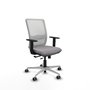 PIQUERAS Y CRESPO Silla de oficina Haches Gris y Blanco