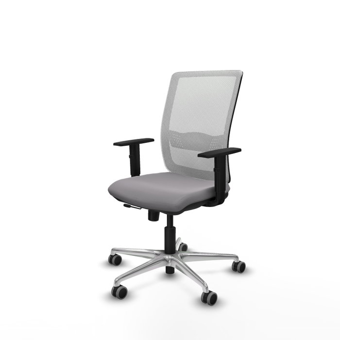 PIQUERAS Y CRESPO Silla de oficina Haches Gris y Blanco PIQUERAS Y CRESPO Silla de oficina Haches Gris y Blanco