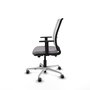 PIQUERAS Y CRESPO Silla de oficina Haches Gris y Blanco