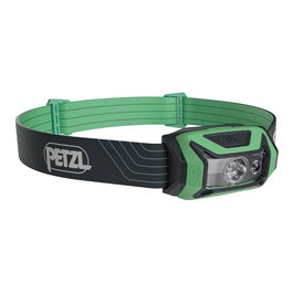 Petzl Tikka Frontal LED Recargable 350 Lúmenes, Verde, IPX4, con Diadema Ajustable y 5 Modos de Luz, 110h Autonomía - E061AA02